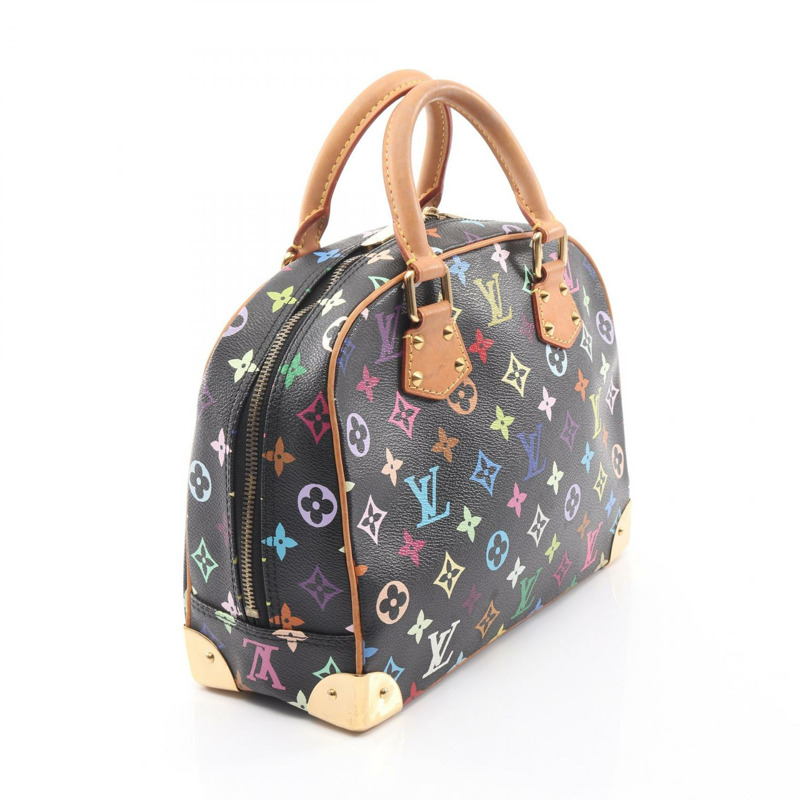 路易威登 Trouville 手提包 M92662 Monogram Multicolore Noir 二手女款-1