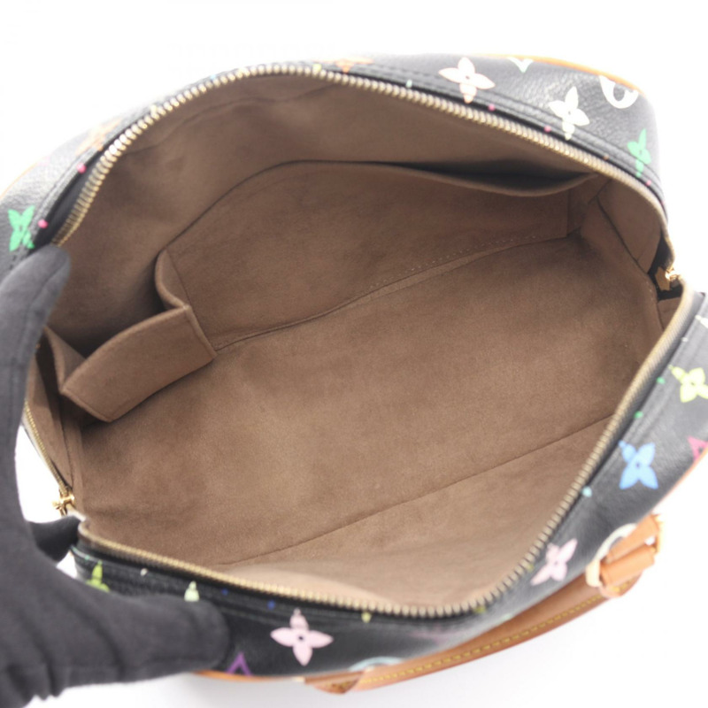 路易威登 Trouville 手提包 M92662 Monogram Multicolore Noir 二手女款-2
