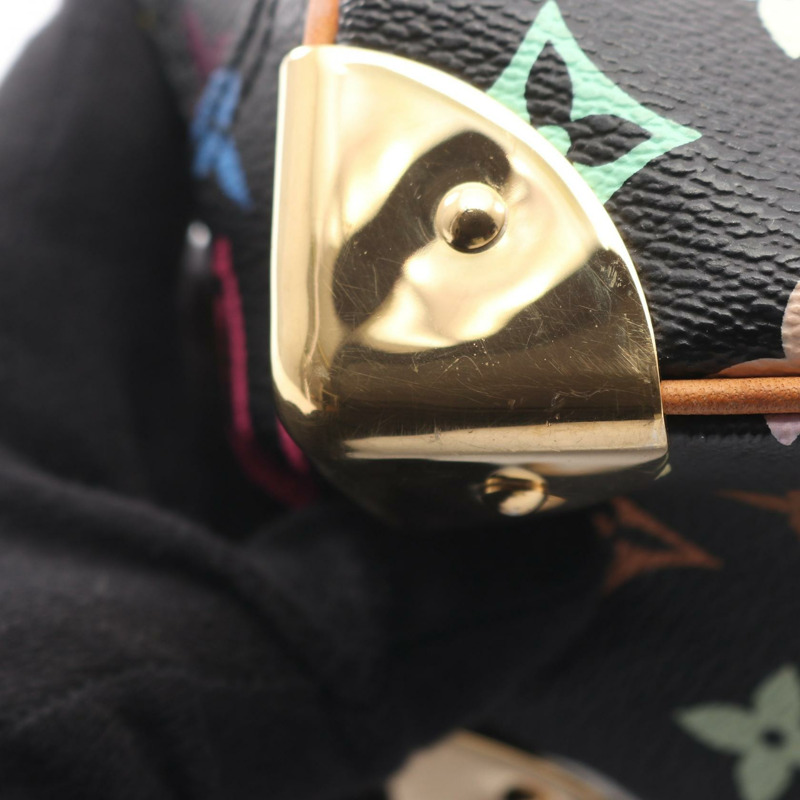 路易威登 Trouville 手提包 M92662 Monogram Multicolore Noir 二手女款-5