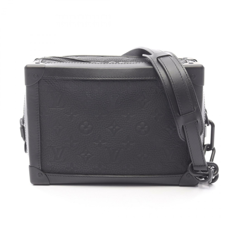 路易威登 Soft Trunk 肩挎包 M55700 Monogram Taurillon Noir-0