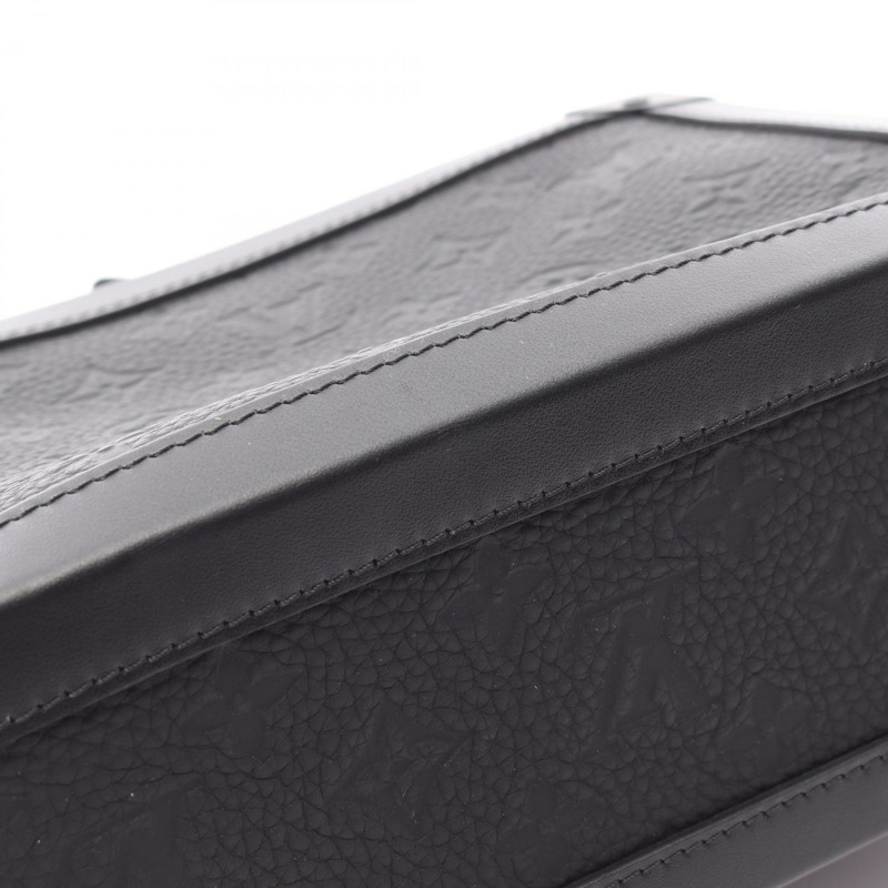 路易威登 Soft Trunk 肩挎包 M55700 Monogram Taurillon Noir-6