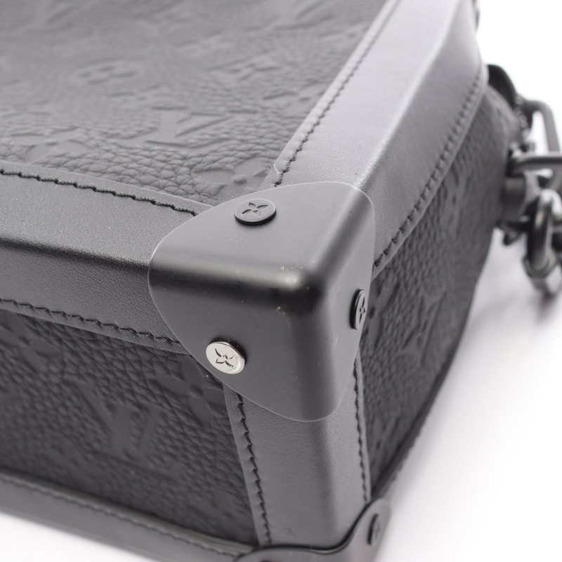 路易威登 Soft Trunk 肩挎包 M55700 Monogram Taurillon Noir-8