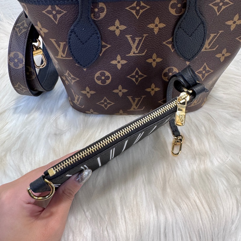 LV Neverfull Inside Out BB 新款雙面用 近全新 晶片款-2