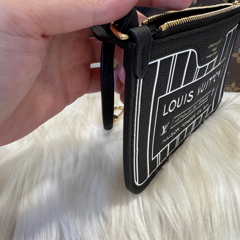 LV Neverfull Inside Out BB 新款雙面用 近全新 晶片款-4