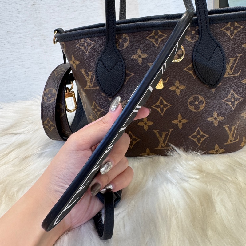 LV Neverfull Inside Out BB 新款雙面用 近全新 晶片款-5