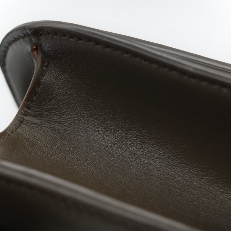 Saint Laurent 聖羅蘭 Spontini 咖啡棕色 小牛皮 牛皮  翻蓋式 斜背包馬鞍包-13