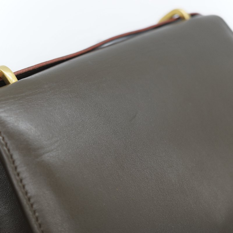 Saint Laurent 聖羅蘭 Spontini 咖啡棕色 小牛皮 牛皮  翻蓋式 斜背包馬鞍包-15