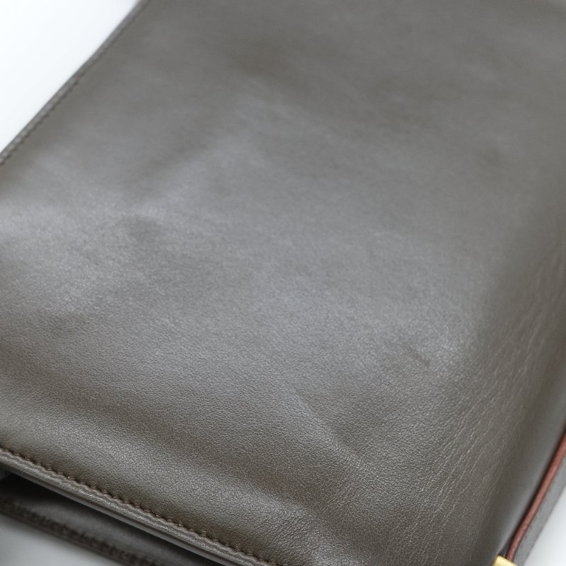 Saint Laurent 聖羅蘭 Spontini 咖啡棕色 小牛皮 牛皮  翻蓋式 斜背包馬鞍包-16