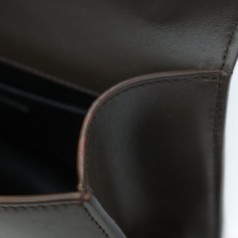 Saint Laurent 聖羅蘭 Spontini 咖啡棕色 小牛皮 牛皮  翻蓋式 斜背包馬鞍包-23