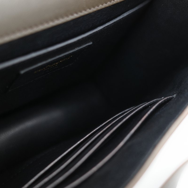 Saint Laurent 聖羅蘭 Spontini 咖啡棕色 小牛皮 牛皮  翻蓋式 斜背包馬鞍包-26