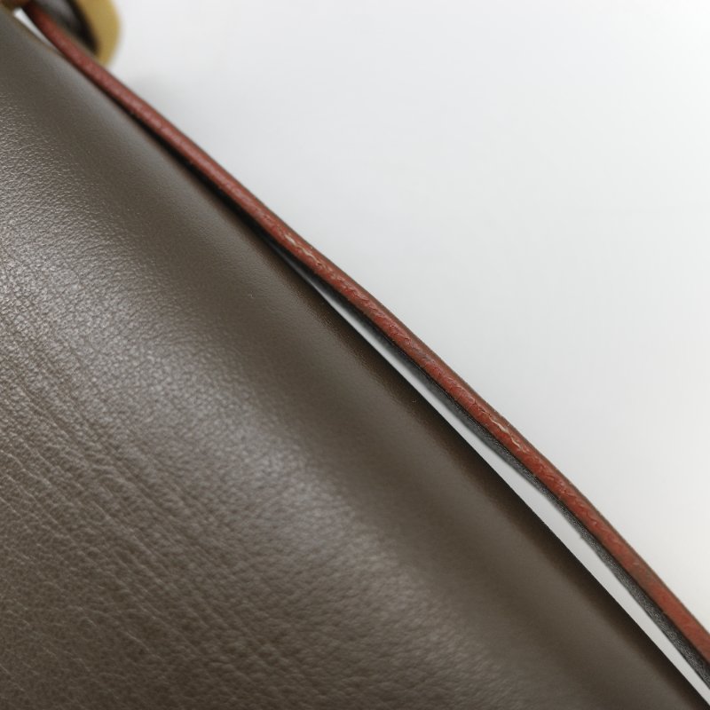 Saint Laurent 聖羅蘭 Spontini 咖啡棕色 小牛皮 牛皮  翻蓋式 斜背包馬鞍包-33