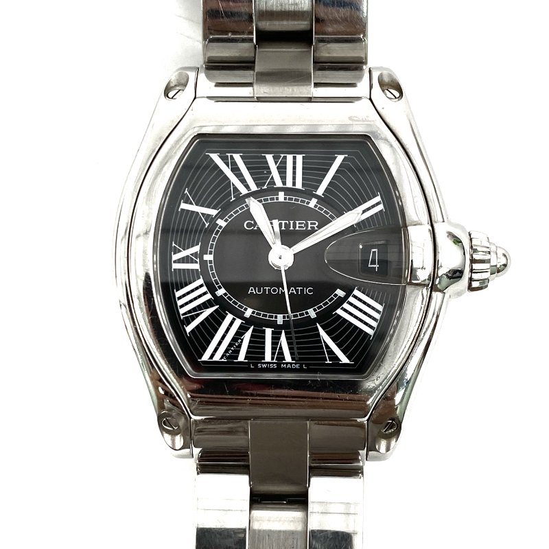 △ Cartier 卡地亞 Silver Stainless Steel Roadster Automatic Watch 2510 銀色不鏽鋼自動手錶 - 267005685-0