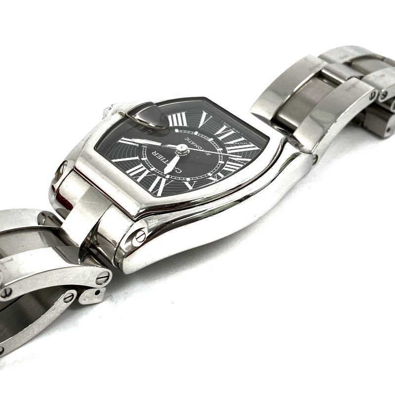 △ Cartier 卡地亞 Silver Stainless Steel Roadster Automatic Watch 2510 銀色不鏽鋼自動手錶 - 267005685-3