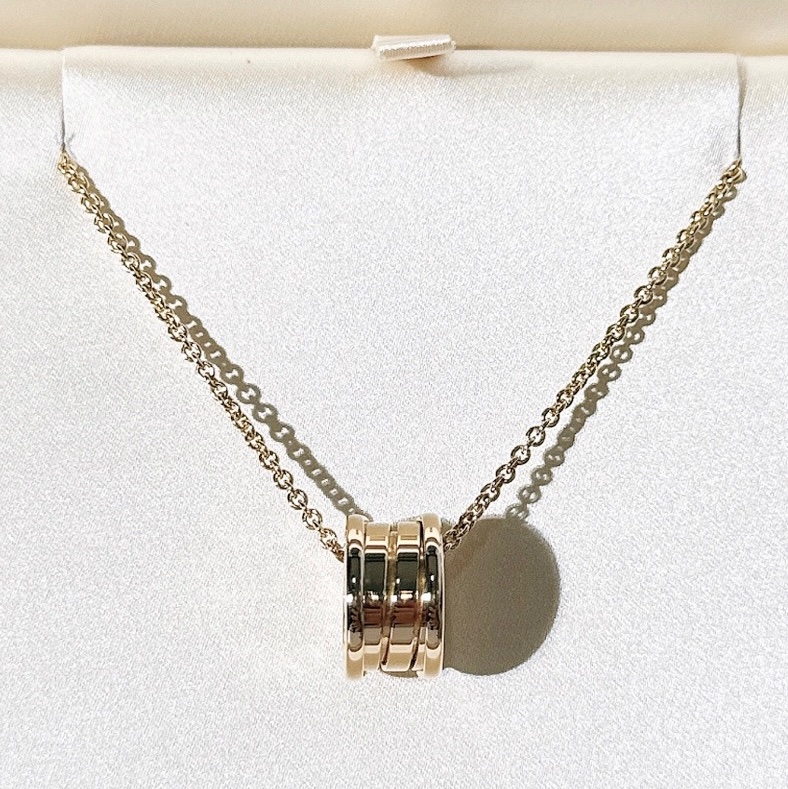 Bvlgari寶格麗 B.ZERO1 系列，18K 黃金 彈簧項鍊-1