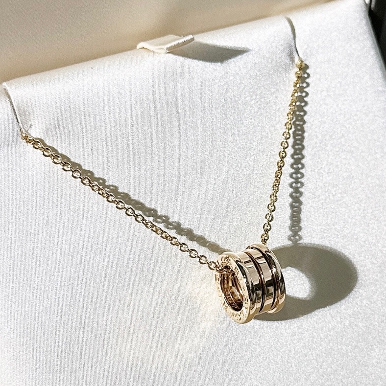 Bvlgari寶格麗 B.ZERO1 系列，18K 黃金 彈簧項鍊-2