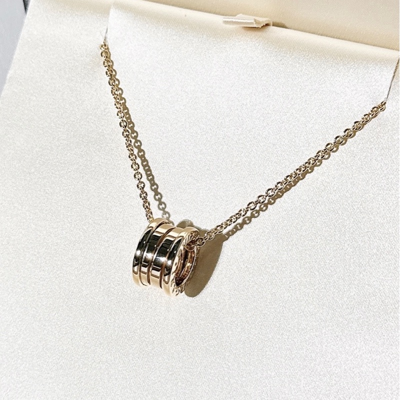 Bvlgari寶格麗 B.ZERO1 系列，18K 黃金 彈簧項鍊-3