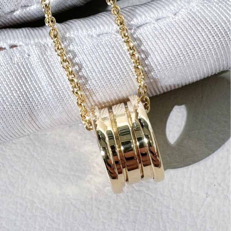 Bvlgari寶格麗 B.ZERO1 系列，18K 黃金 彈簧項鍊-5