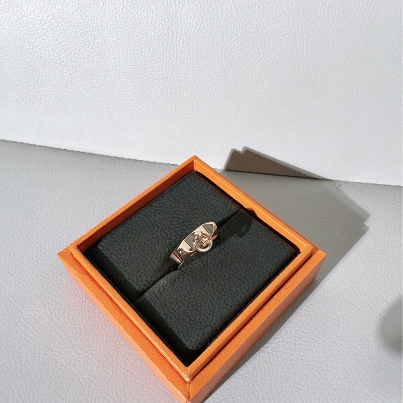 Hermes愛馬仕 玫瑰金 CDC 戒指，51號-2