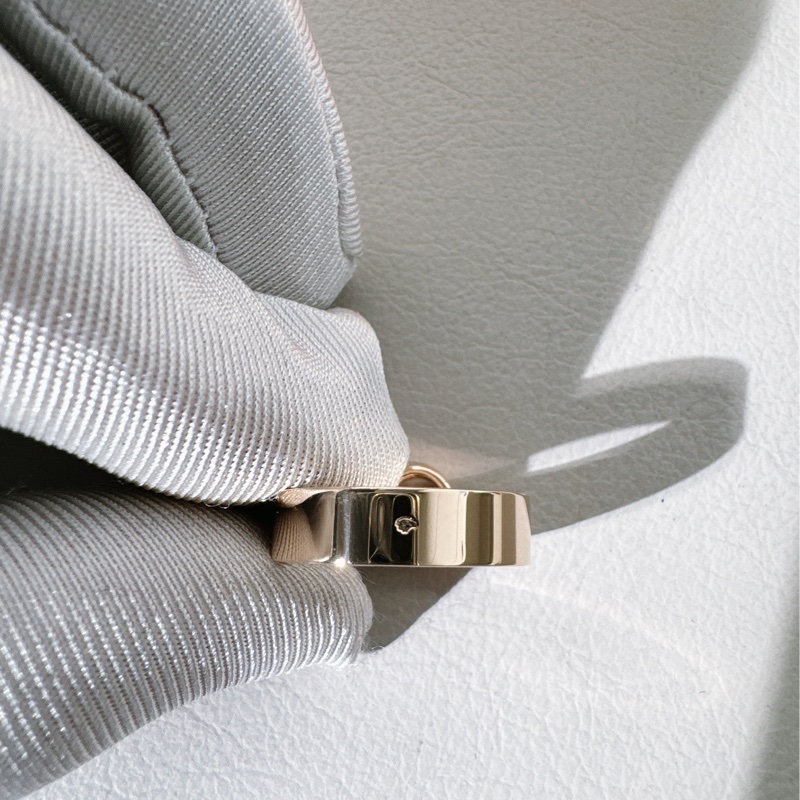 Hermes愛馬仕 玫瑰金 CDC 戒指，51號-5