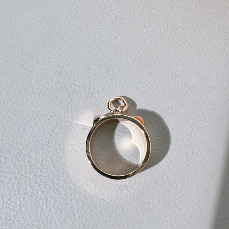 Hermes愛馬仕 玫瑰金 CDC 戒指，51號-6