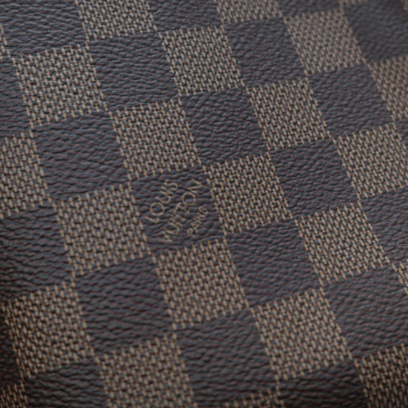 Louis Vuitton 路易威登 NéoNoé MM 經典棕色 Damier 棋盤格紋 帆布 拼接彩色 皮革飾邊 中型水桶包-9