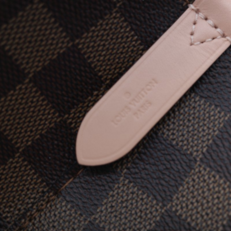 Louis Vuitton 路易威登 NéoNoé MM 經典棕色 Damier 棋盤格紋 帆布 拼接彩色 皮革飾邊 中型水桶包-12