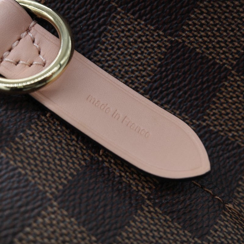 Louis Vuitton 路易威登 NéoNoé MM 經典棕色 Damier 棋盤格紋 帆布 拼接彩色 皮革飾邊 中型水桶包-13