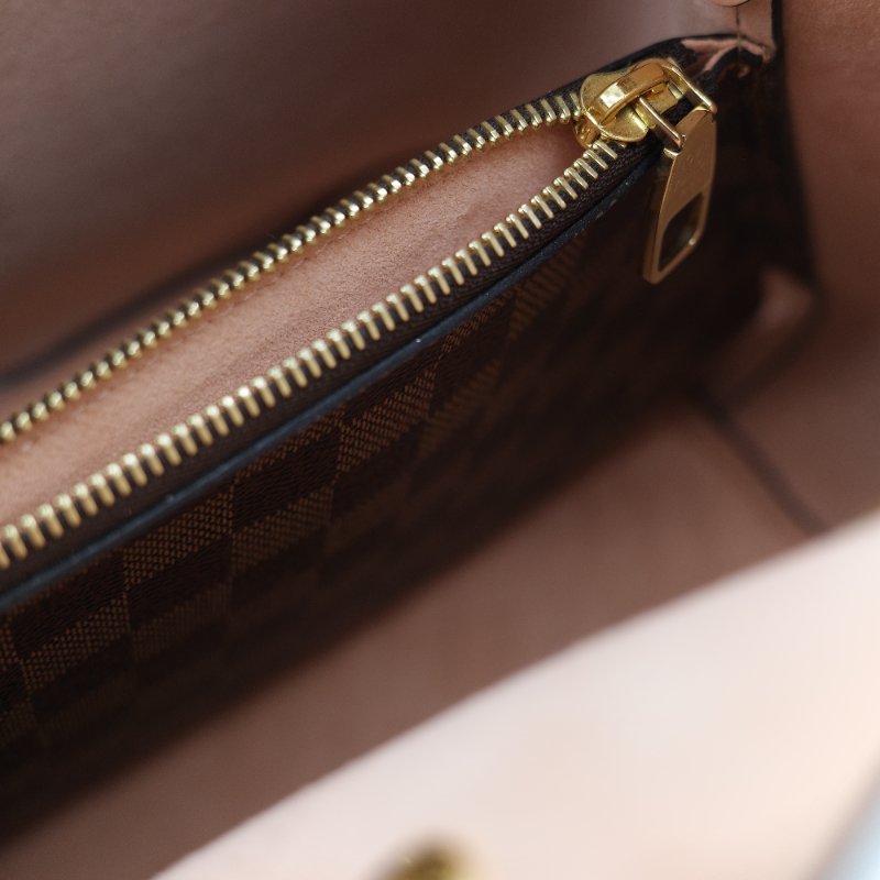 Louis Vuitton 路易威登 NéoNoé MM 經典棕色 Damier 棋盤格紋 帆布 拼接彩色 皮革飾邊 中型水桶包-17