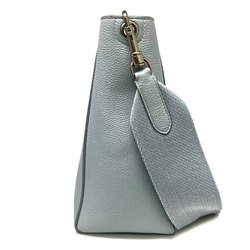 ☆ Celine 思琳 Light Blue Calfskin Sangle Shoulder Bag 淺藍色小牛皮肩背袋 - 267005468-5
