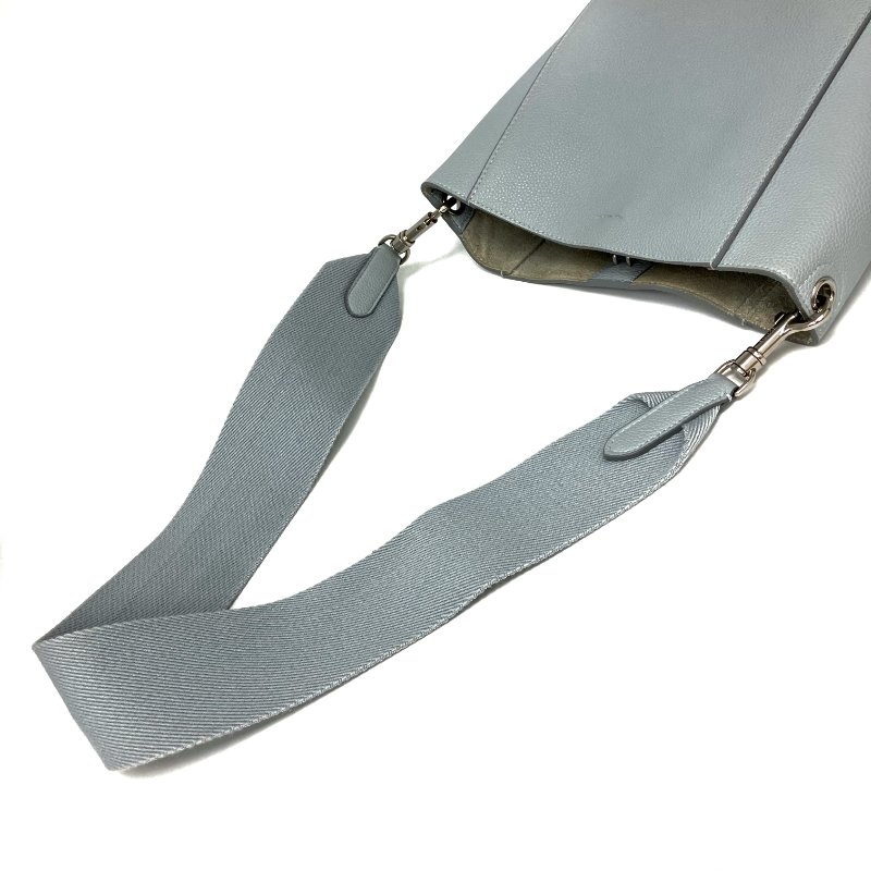 ☆ Celine 思琳 Light Blue Calfskin Sangle Shoulder Bag 淺藍色小牛皮肩背袋 - 267005468-10