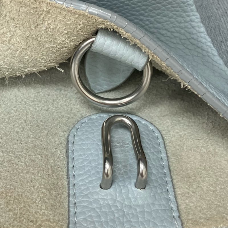 ☆ Celine 思琳 Light Blue Calfskin Sangle Shoulder Bag 淺藍色小牛皮肩背袋 - 267005468-16