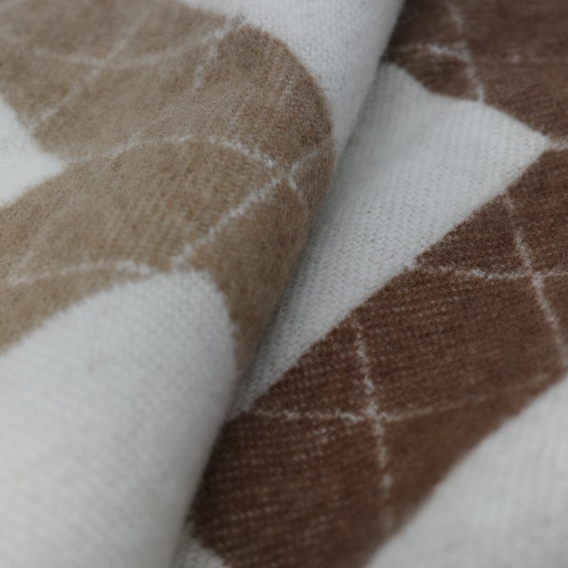 Chanel 香奈兒 24K 經典駝色 米色 羊毛 長款圍巾-3