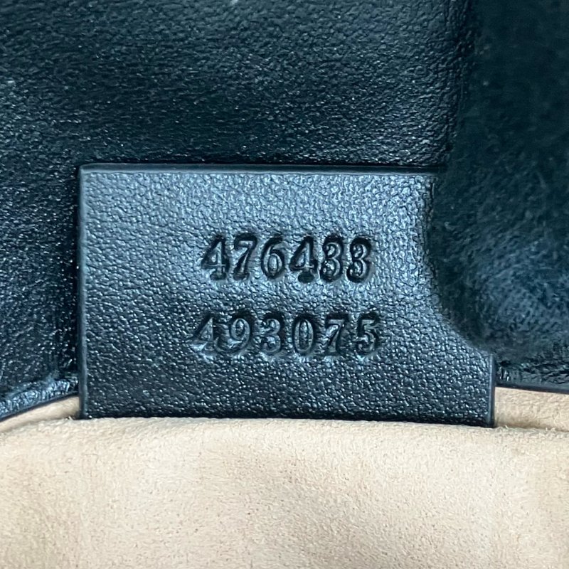 ☆ Gucci 古馳 Black Calfskin GG Marmont Chain Crossbody Bag 476433 黑色小牛皮鎖鏈斜背袋 - 267005809-20