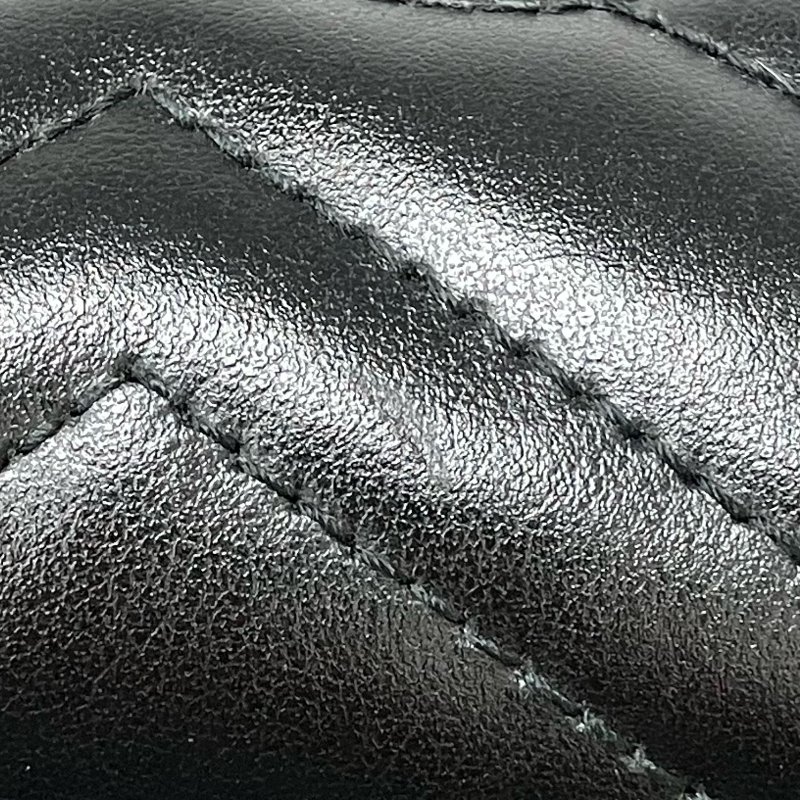 ☆ Gucci 古馳 Black Calfskin GG Marmont Chain Crossbody Bag 476433 黑色小牛皮鎖鏈斜背袋 - 267005809-21