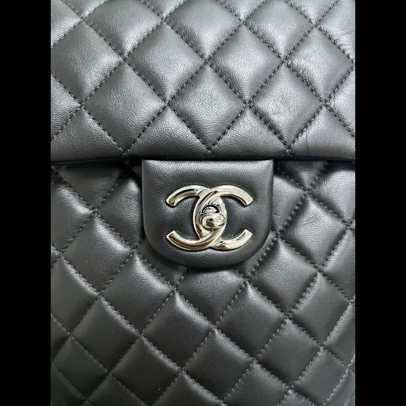 Chanel Backpack small
黑銀光面皮小號-10