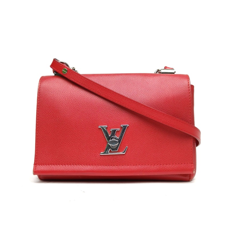 LOUIS VUITTON LockmeIIBB紅色牛皮銀扣2016-0