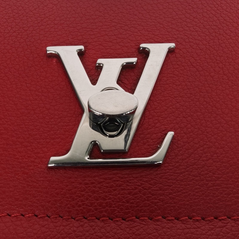 LOUIS VUITTON LockmeIIBB紅色牛皮銀扣2016-4