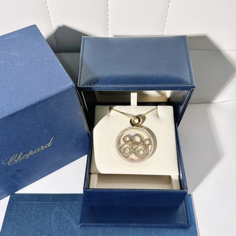 Chopard 蕭邦 Vintage， Happy Spirit 快樂鑽，5 圈超大號項鍊