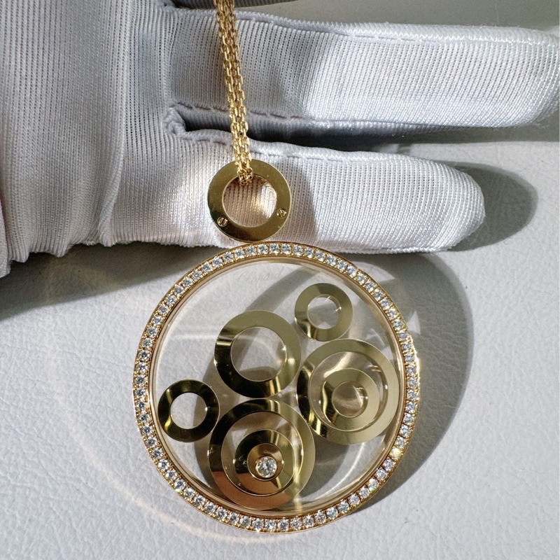 Chopard 蕭邦 Vintage， Happy Spirit 快樂鑽，5 圈超大號項鍊-5