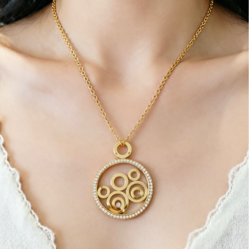 Chopard 蕭邦 Vintage， Happy Spirit 快樂鑽，5 圈超大號項鍊-8