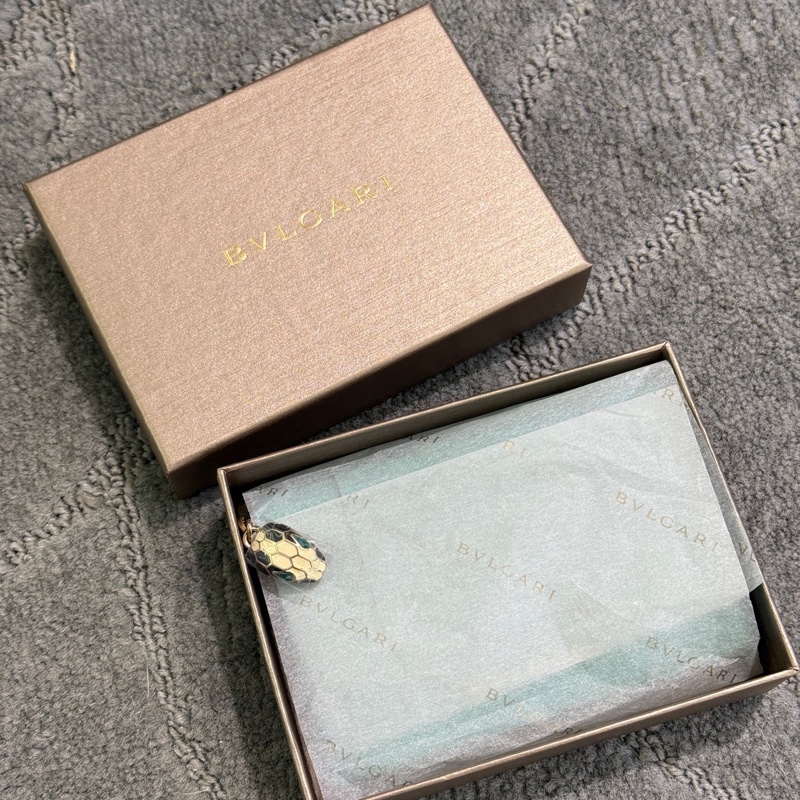 閒置新寶格麗SERPENTI FOREVER蛇頭卡包 錢包，原裝包裝都在，有質保卡，尺寸約11.5x8cm-1