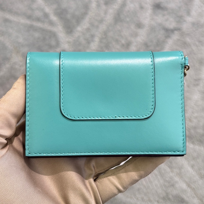 閒置新寶格麗SERPENTI FOREVER蛇頭卡包 錢包，原裝包裝都在，有質保卡，尺寸約11.5x8cm-3