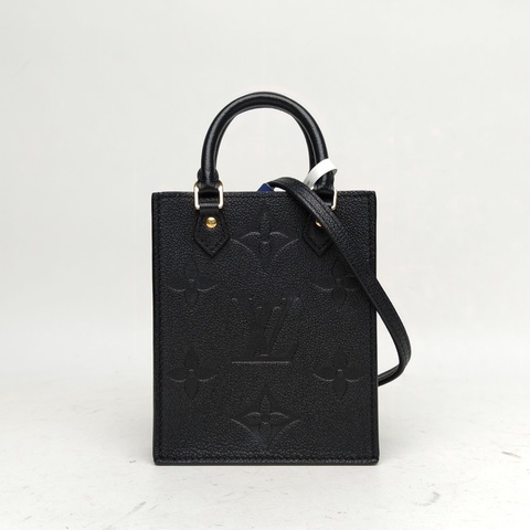 LOUIS VUITTON PETITSACPLAT琴譜包14黑色牛皮晶片