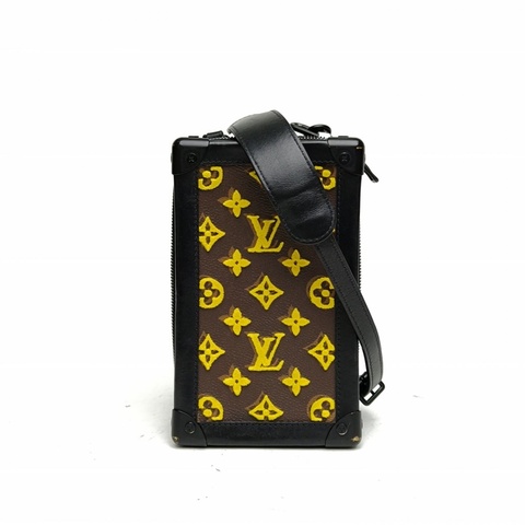 LOUIS VUITTON 老花2020softtrunk豎版樹脂帶刺繡鏈條包