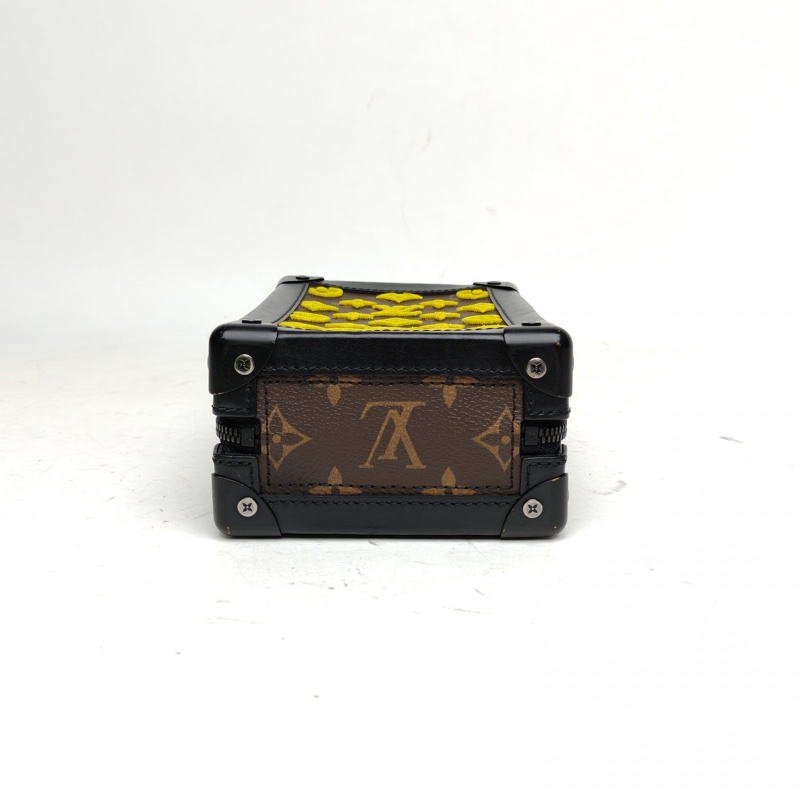 LOUIS VUITTON 老花2020softtrunk豎版樹脂帶刺繡鏈條包-3