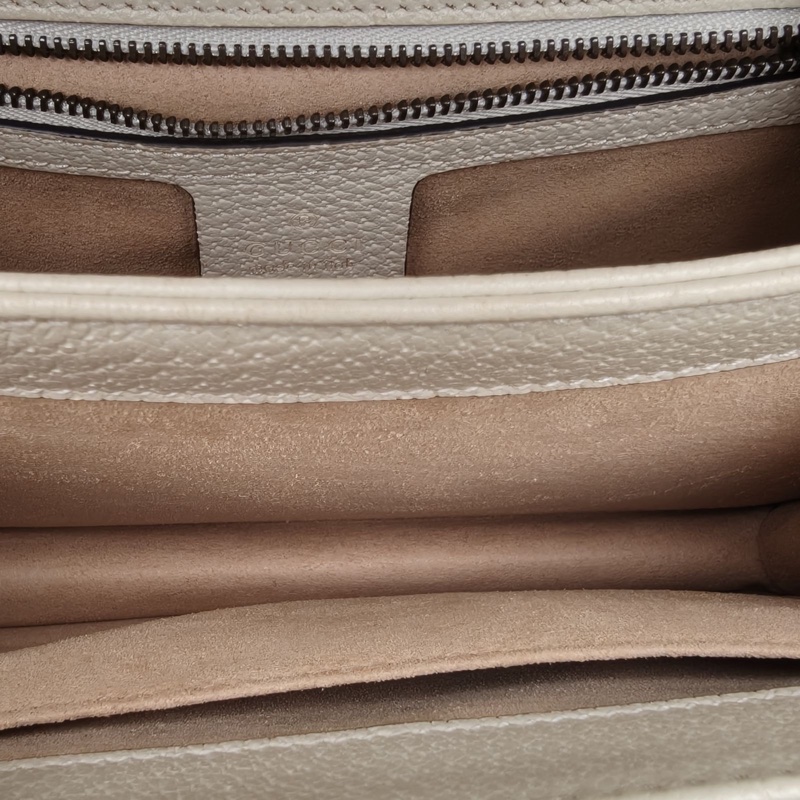 GUCCI Ophidia郵差包紅綠條紋織帶小號老花PVC金扣-5