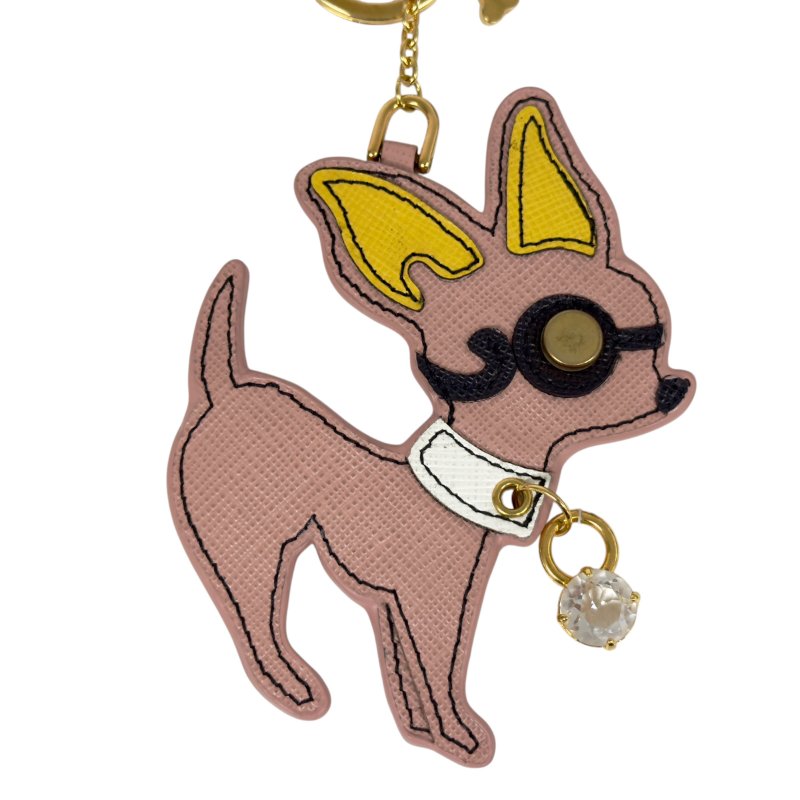 PRADA 狗狗 掛飾-1