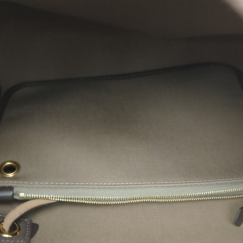 HERMES Herbag31芝麻色帆布U刻金扣-5