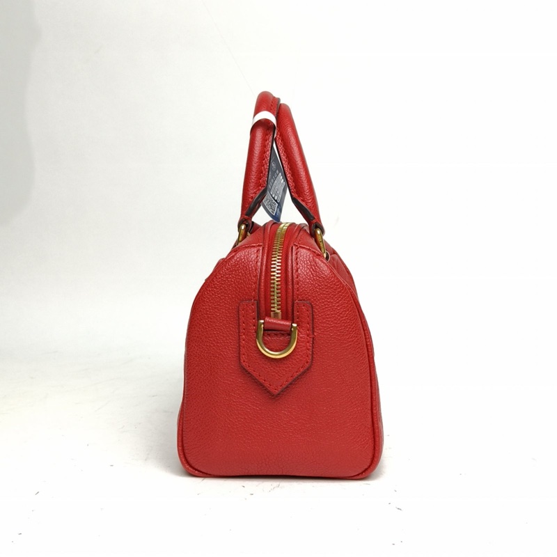 LOUIS VUITTON Speedy20可拆卸肩帶紅色牛皮2016-1