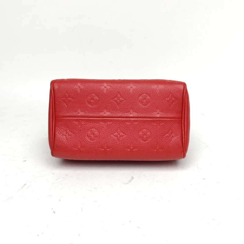 LOUIS VUITTON Speedy20可拆卸肩帶紅色牛皮2016-3